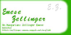 emese zellinger business card